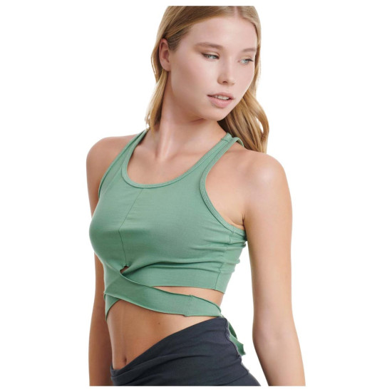 Bodytalk Γυναικεία αμάνικη μπλούζα crop